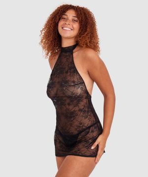 Night Games Class Act Mini Dress - Black