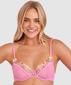 Astrid Unlined Bra - Pink