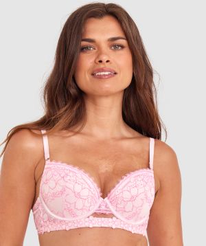 Caroline Push Up Bra - Light Pink