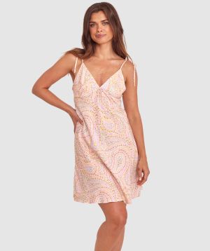 Manon Short Slip - Paisley Print