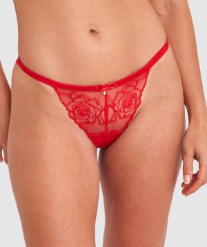 Rosalie G String - Dark Red