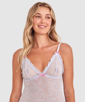 Beatrix Cami - Pale Blue/Pink