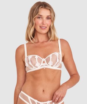 Enchanted Ready To Bloom Balconette Bra - Ivory