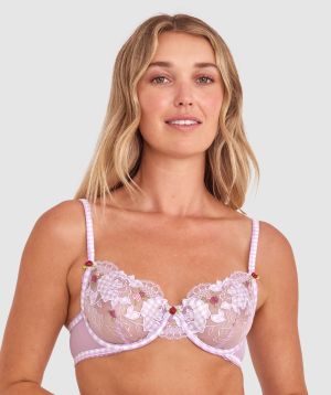 Enchanted Frolic In The Fields Bra - Light Purple/Multicolour