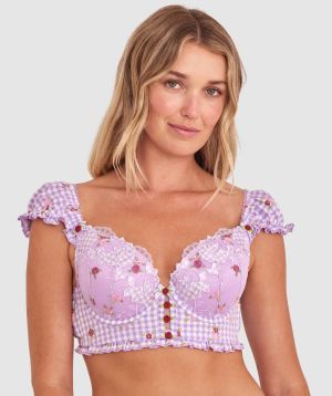 Enchanted Frolic In The Fields Longline Bliss - Light Purple/Multicolour