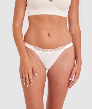 Freya High Leg G String - Ivory