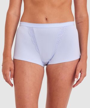 Freya Mid Rise Shortie - Pale Blue