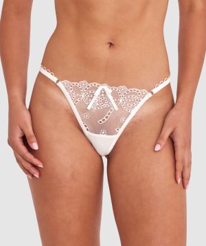 Enchanted Ode To Love High Leg String - Ivory