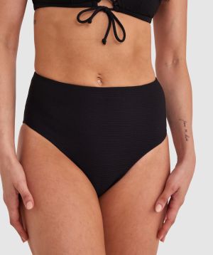 Planet Bliss Swim New Wave High Pant - Black