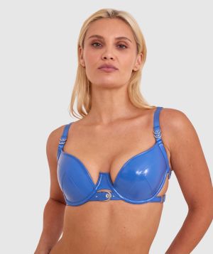 Night Games So Provocative Push Up Bra - Blue