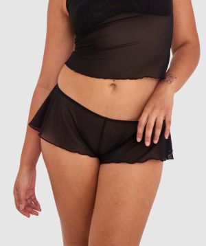 Made for Mesh French Knicker - Black