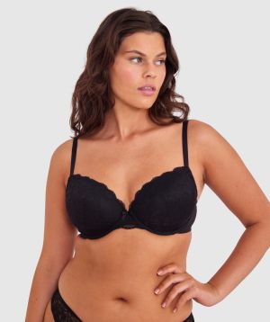 Bras N Things Sally Push Up Bra - Black