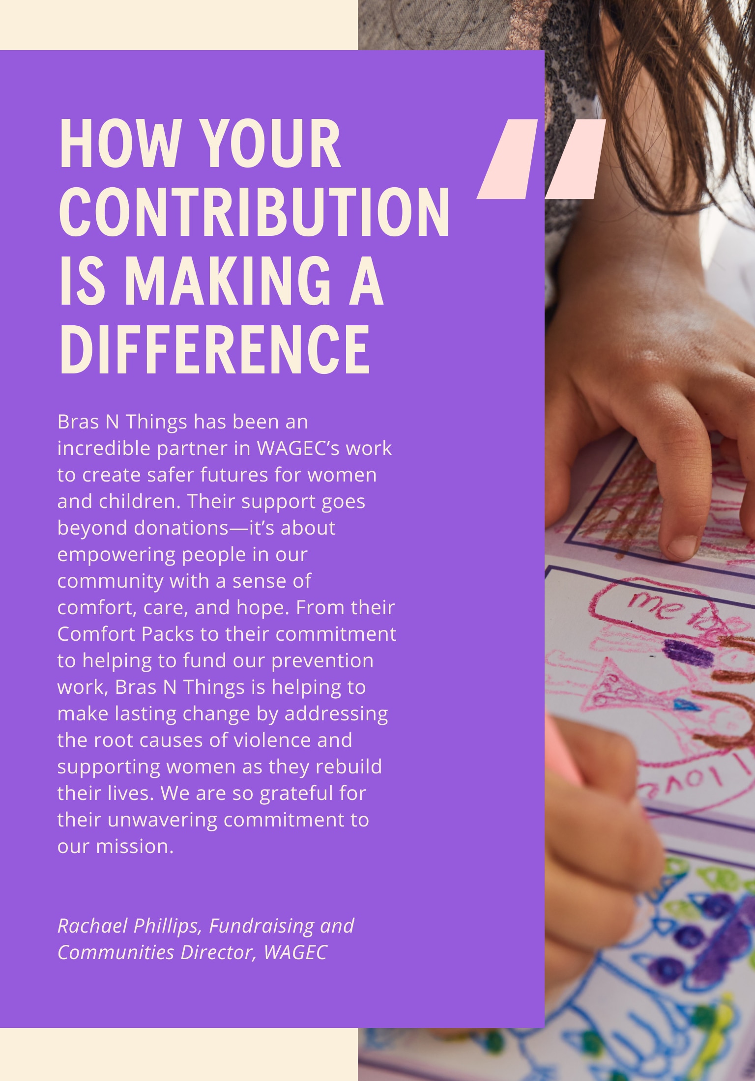 How Your Contribution Is Making A Difference