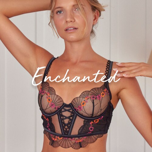 Bras N Things Enchanted Falling For You Underwire Bra - Black